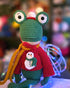 Free Amigurumi Pattern: Furlston Frog Holiday Accessories