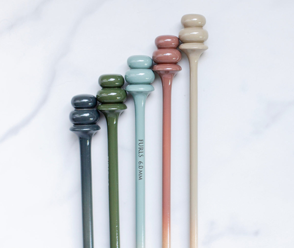 Limited Edition Tunisian Crochet Hook in Maple Ombre Tunisian Hooks FurlsCrochet 
