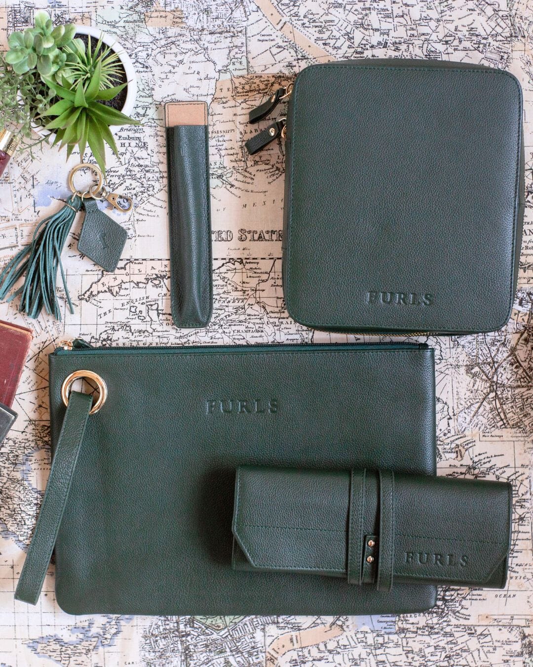 Leather Bundles FurlsCrochet Evergreen 