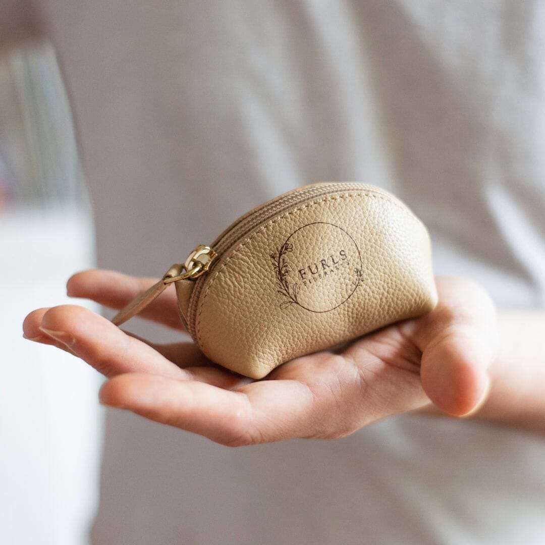 Clara Notions Pouch and Darcy Keychain Set Leather Accessories FurlsCrochet 
